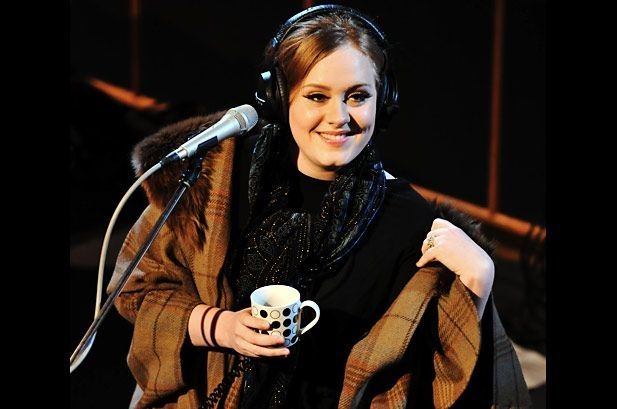 Adele Drinking Tea