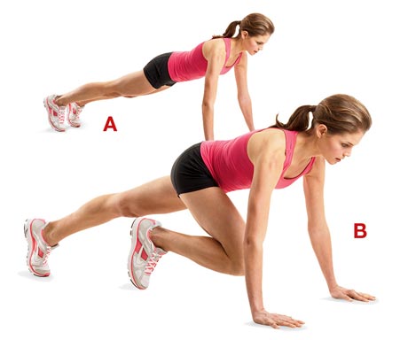 Mountain Climbers fat burning exercise